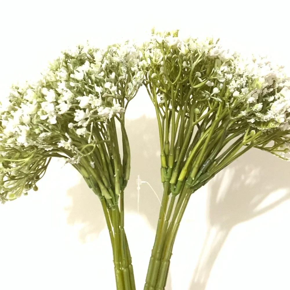 Set of 2 Artificial White Floral Stems